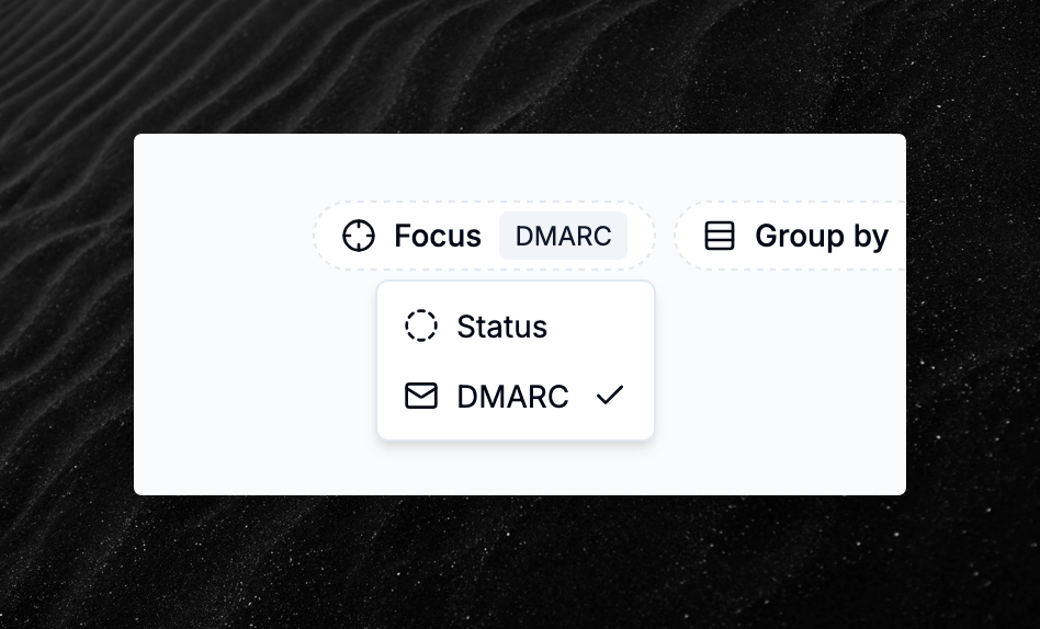 New "focus" selector UI