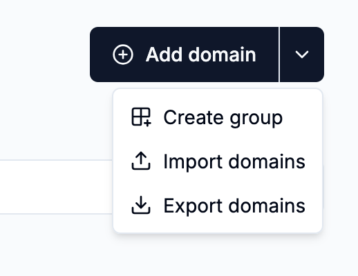 Export button
