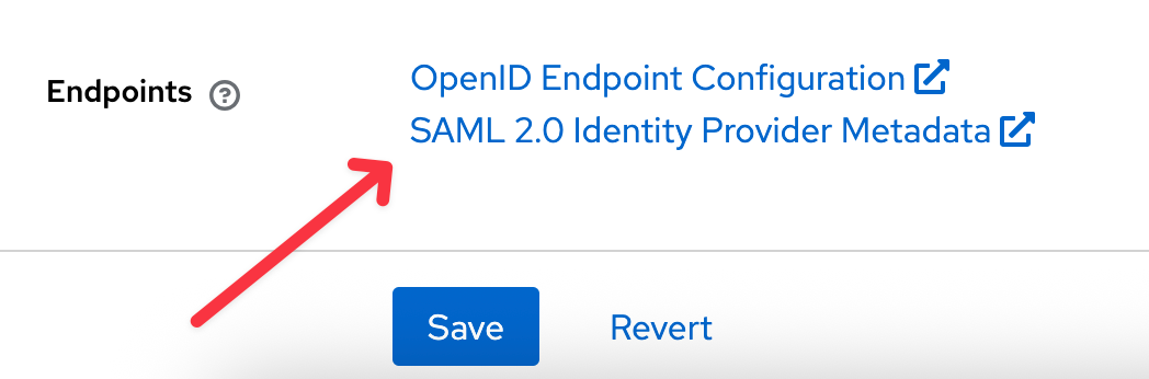 Keycloak SAML configuration