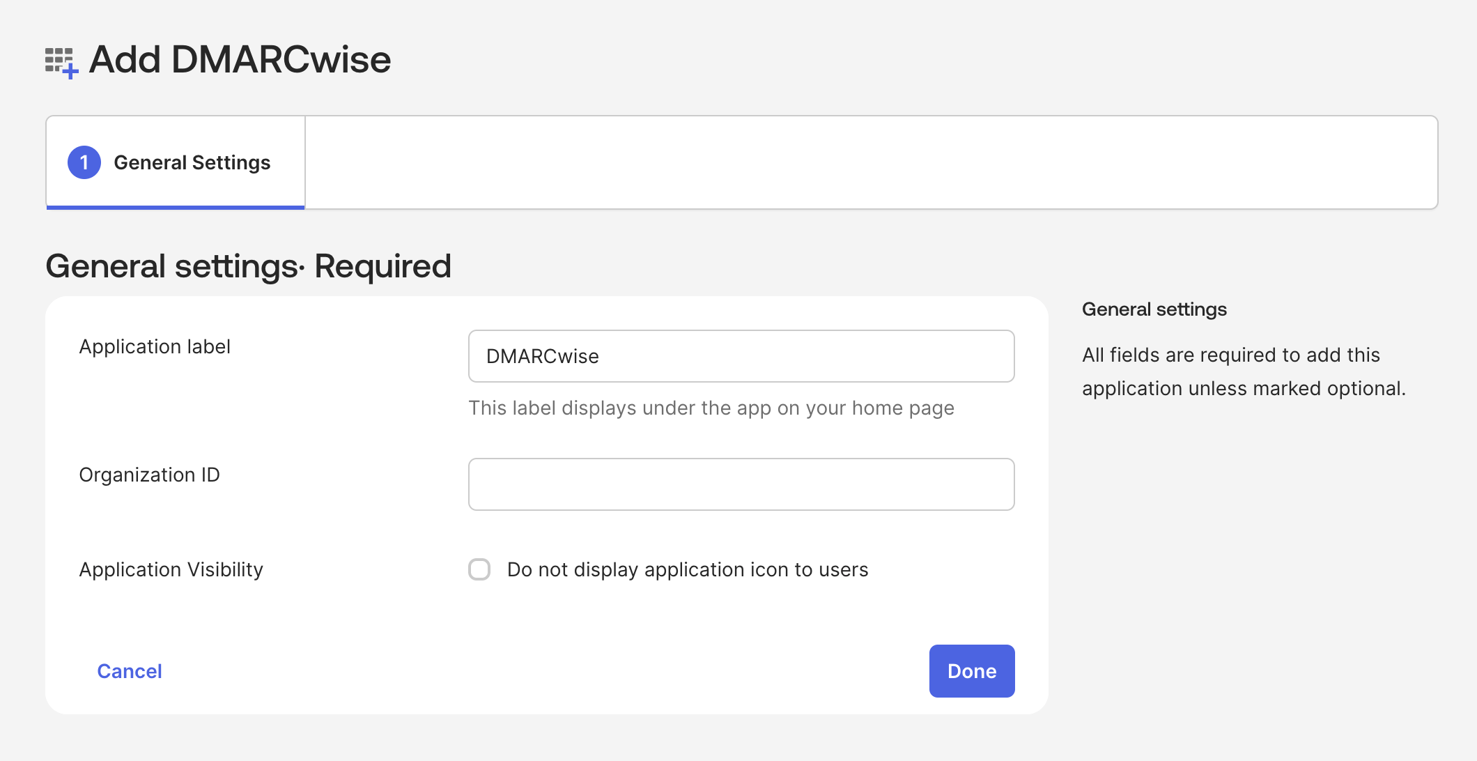 Okta SAML configuration